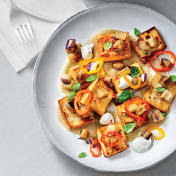Ricotta Gnocchi with Eggplant and Peppers
