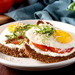 Ricotta Toast with Fried Eggs