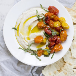 Ricotta White Bean Dip with Roasted Tomatoes