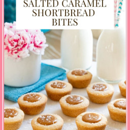 Ridiculously Easy Salted Caramel Shortbread Bites