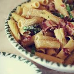Rigatoni with Bacon and Asparagus Recipe