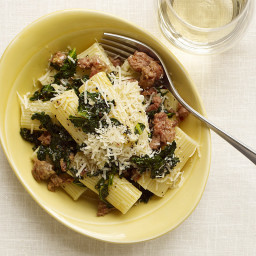 Rigatoni with Sausage and Kale