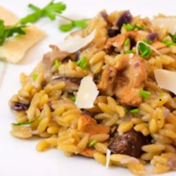 Risotto-style Orzo with Wild Mushrooms (Kritharoto)