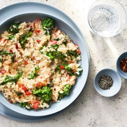 Risotto with Broccoli Rabe & Red Pepper