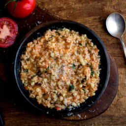 Risotto with Tomatoes and Corn