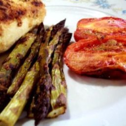 Roast Asparagus and Plum Tomatoes (1 Pt.)