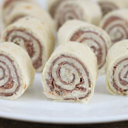 Roast Beef Roll Ups with Herb and Garlic Cream Cheese