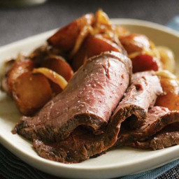 Roast Beef with Balsamic-Glazed Vegetables
