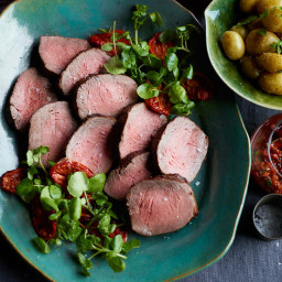 Roast Beef with Oven-Roasted Tomato Salsa