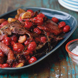 Roast Beef With Slow-Cooked Tomatoes and Garlic