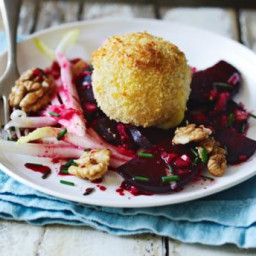 Roast beetroot with goats’ cheese