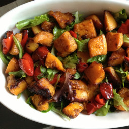 Roast Butternut Salad with African Dressing