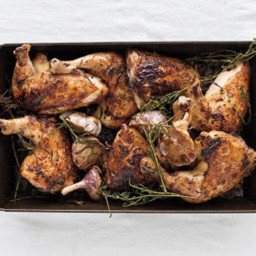 Roast Chicken with Herb-and-Garlic Pan Drippings