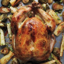 Roast Chicken with Scallion, Ginger, and Lime