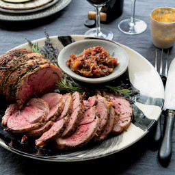 Roast Leg of Lamb with Rosemary and Lavender