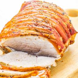 Roast Pork Leg With Crackling - Keto Sunday Roast Recipe - Moist and Crunch