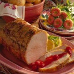 Roast Pork with Raspberry Sauce