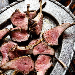 Roast Rack of Lamb with Lavender
