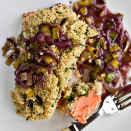 Roast Salmon with Couscous Crust