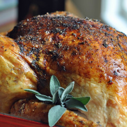 Roast Turkey with Sage Butter