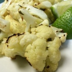 Roast Cauliflower with Lime