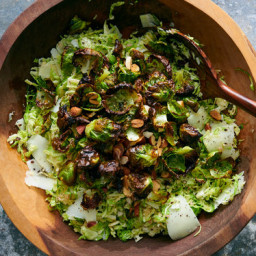 Roasted and Raw Brussels Sprouts Salad