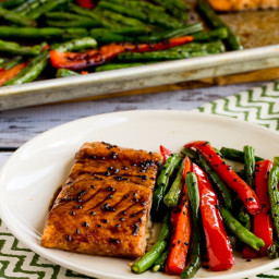 Roasted Asian Salmon and Green Beans Sheet Pan Meal (Video)