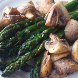 Roasted Asparagus and Mushrooms Recipe