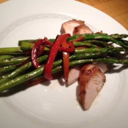 Roasted Asparagus and Red Peppers