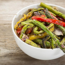 Roasted Asparagus & Peppers
