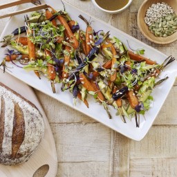 Roasted Baby Carrot and Avocado Salad