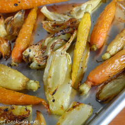 Roasted Baby Carrots, Fennel, and Shallots