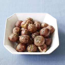 Roasted baby red potatoes with rosemary