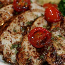 Roasted Balsamic Chicken with Baby Tomatoes Recipe