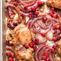 Roasted Balsamic Chicken with Cranberries