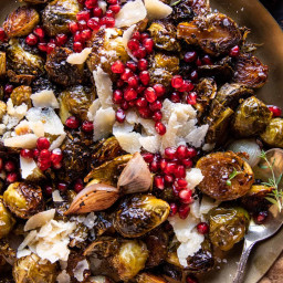Roasted Balsamic Parmesan Brussels Sprouts.