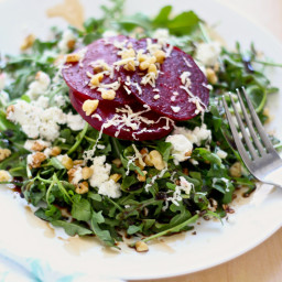 Roasted Beet Salad with Arugula and Goat Cheese