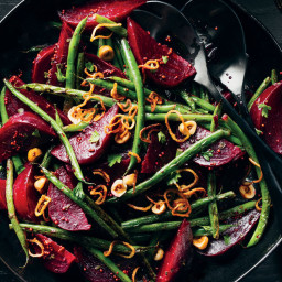 Roasted Beets and Charred Green Beans