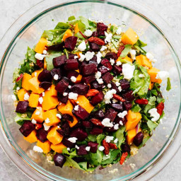 Roasted Beets and Sweet Potato Salad
