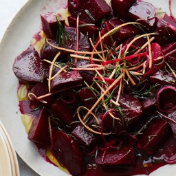 Roasted Beets with Grapefruit and Rosemary