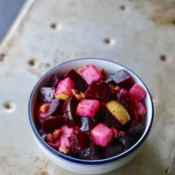 Roasted Beets with Pear & Toasted Walnuts