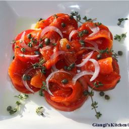 Roasted Bell Peppers with Tomatoes