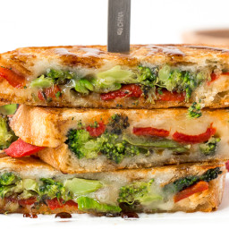 Roasted Broccoli Grilled Cheese Sandwich