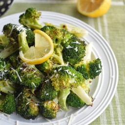 Roasted Broccoli with Garlic, Parmesan and Lemon