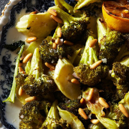 Roasted Broccoli with Lemon and Pine Nuts