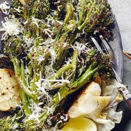 Roasted Broccolini with Garlic and Parmesan