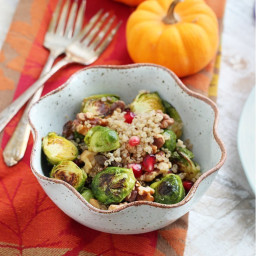 Roasted Brussel Sprout Quinoa Salad {Guest Post for Tasty Yummies}