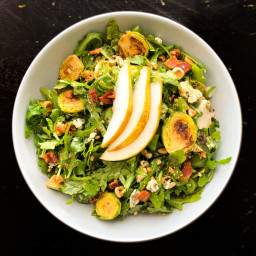 Roasted Brussels Sprout & Pear Salad
