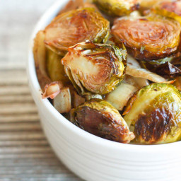 Roasted Brussels Sprouts, Fennel and Leeks