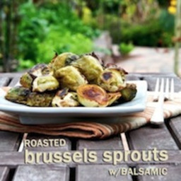 Roasted Brussels Sprouts w/ Balsamic Vinegar Recipe